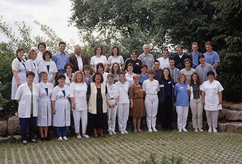 Gruppenbild Mitarbeiter LINDENHOF 1998